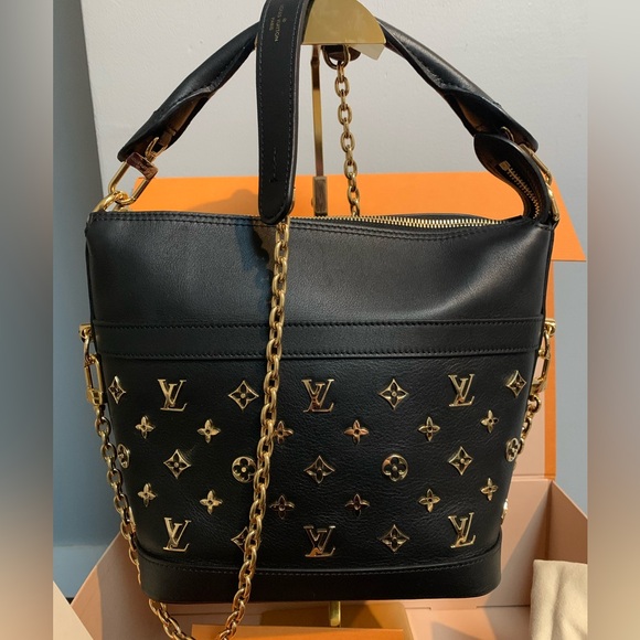 ❌SOLD❌2021 authentic Louis Vuitton Cruiser PM black calfskin leather two way bag - Picture 3 of 16